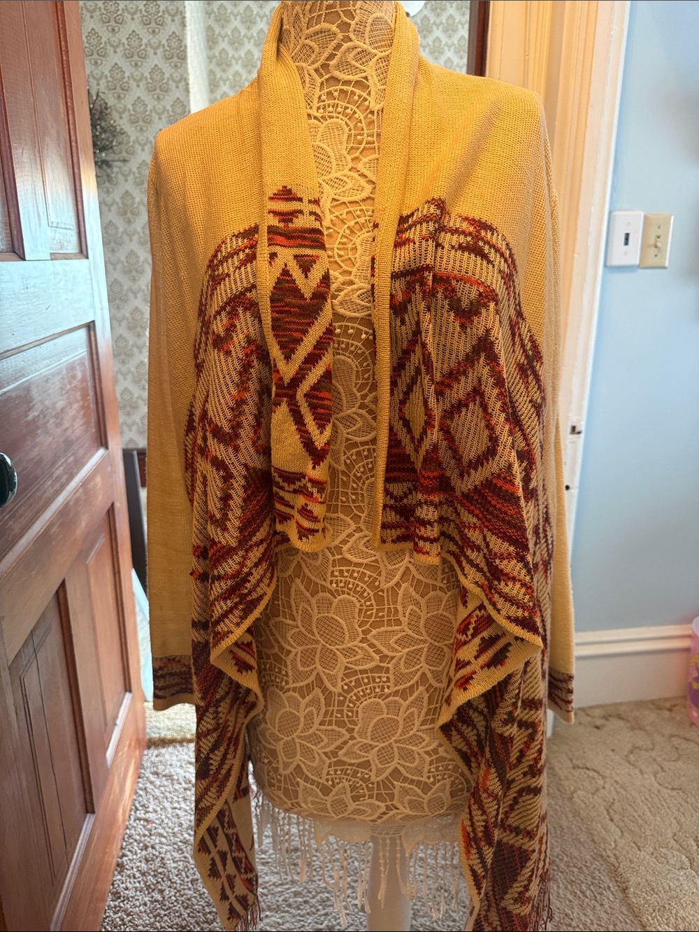 Almost Famous Boho open front sweater